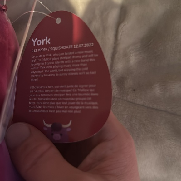 York the cow squishmallow NWT - Picture 3 of 3